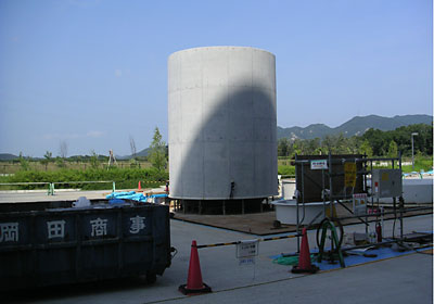 ���ː��p�������C���[�����߂�R���N���[�g�̉~��